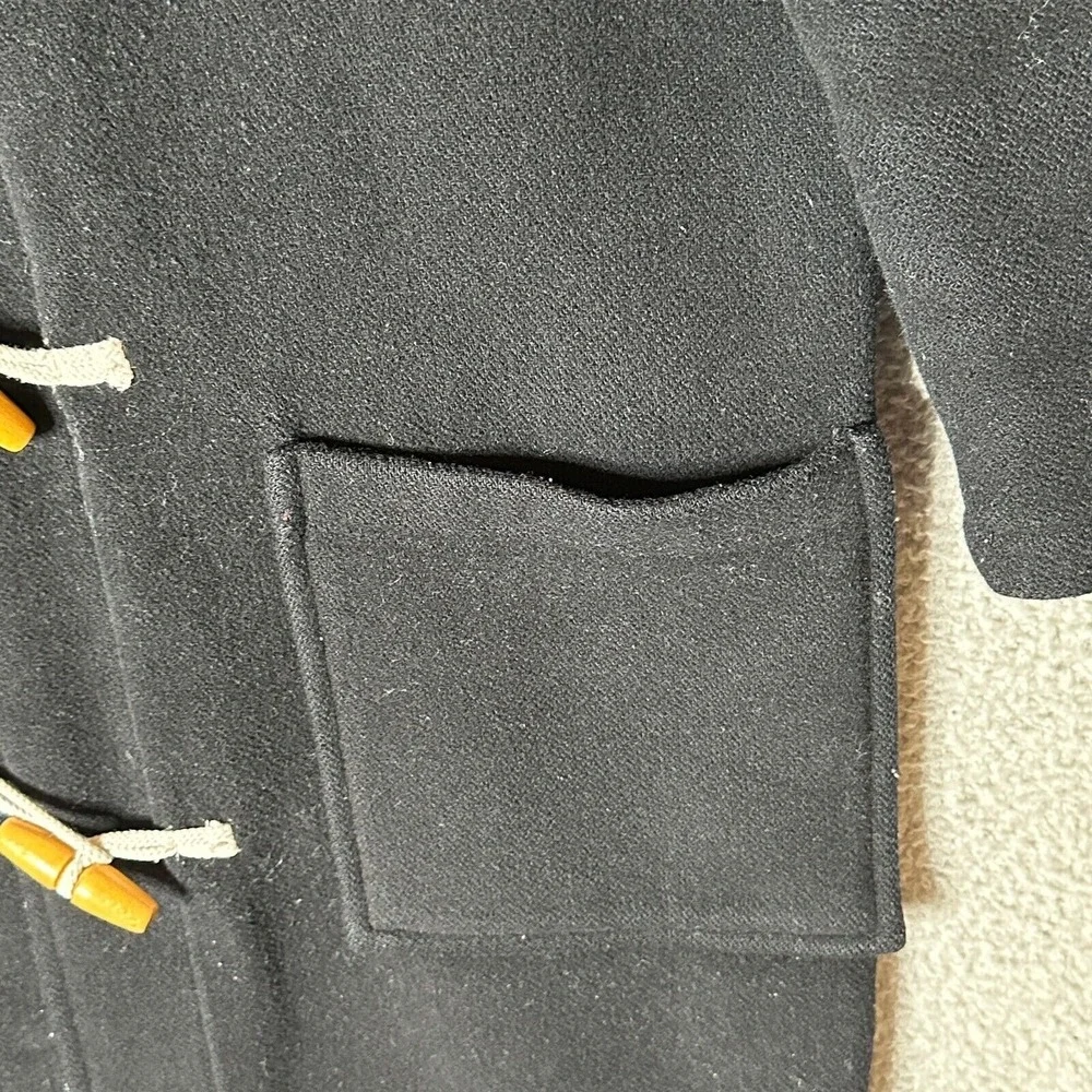 Vintage Orvis Womens M Duffle‎ Coat Wool Cashmere Plaid Lined Toggle England - Picture 10 of 16